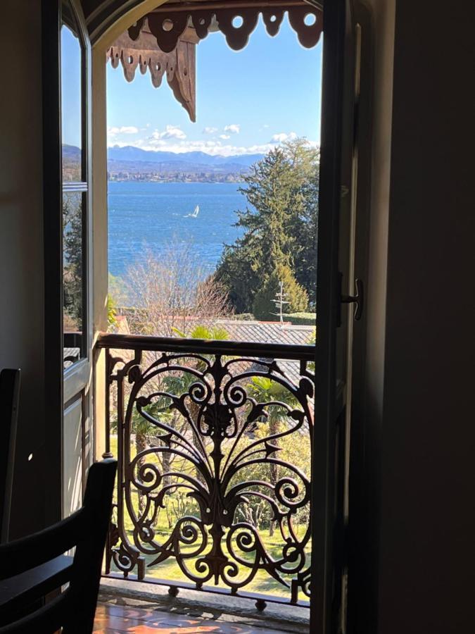Vsc Apartment - Appartamento In Villa Storica Vista Lago E Piscina Lesa Zewnętrze zdjęcie