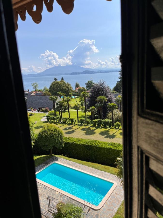 Vsc Apartment - Appartamento In Villa Storica Vista Lago E Piscina Lesa Zewnętrze zdjęcie