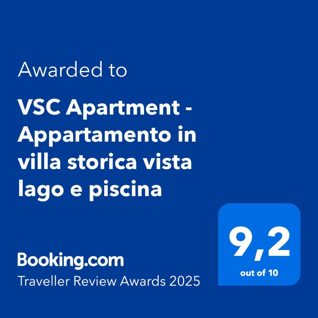 Vsc Apartment - Appartamento In Villa Storica Vista Lago E Piscina Lesa Zewnętrze zdjęcie